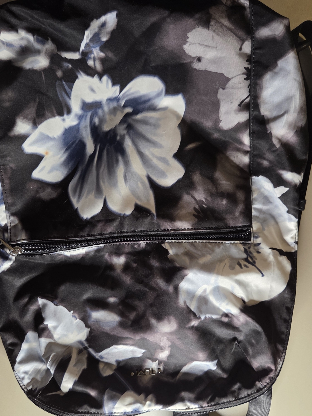 Tumi Monochrome Backpack With Storage Pouch in Black & White - Picture 4 of 4